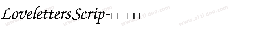 Loveletters Scrip字体转换